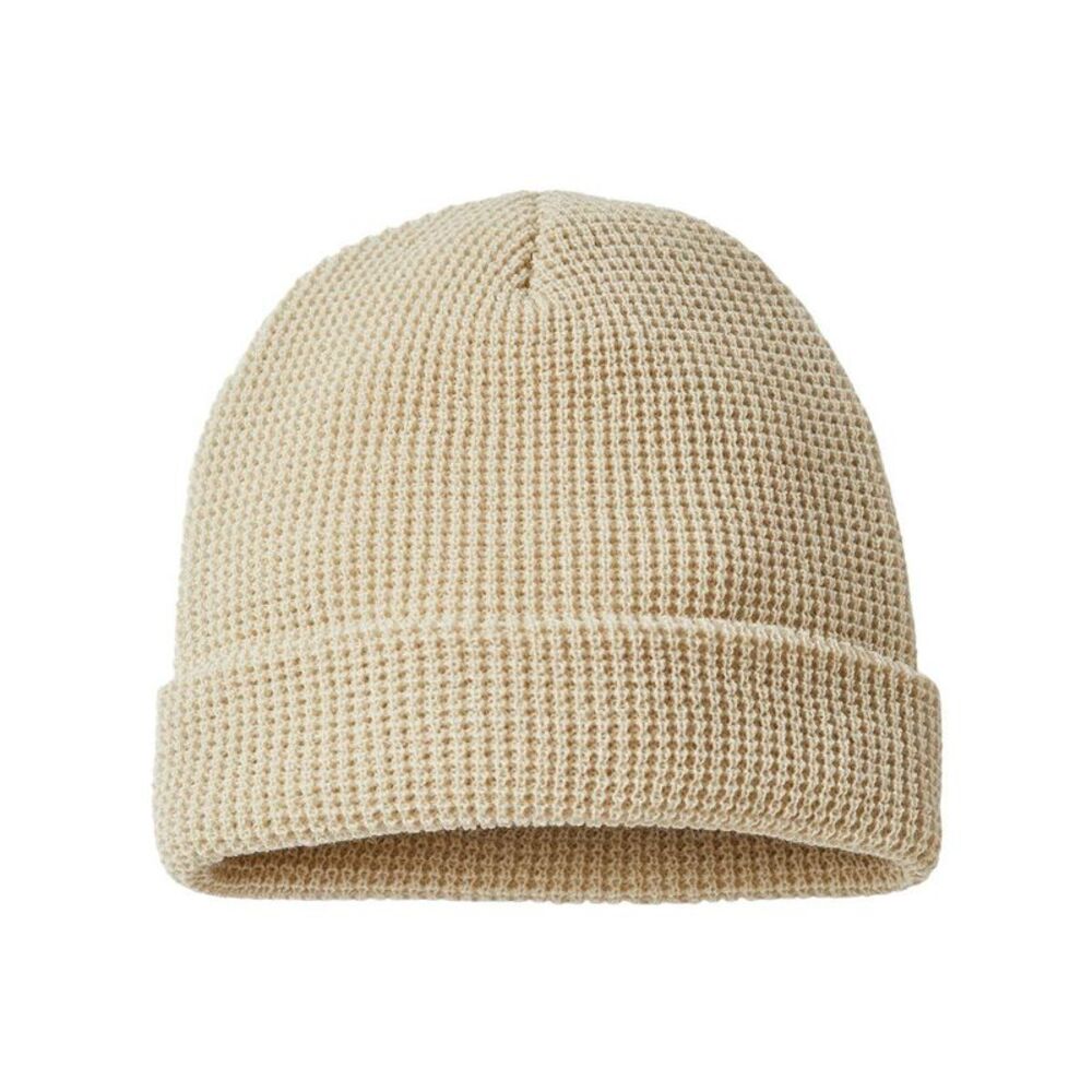 Richardson Waffle Cuffed Beanie / Birch
